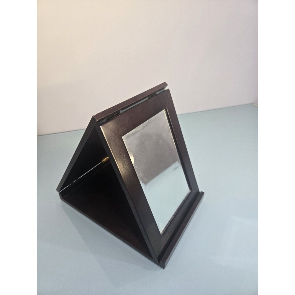 Vintage Wood Folding Vanity Mirror 11.75” Bombay Co